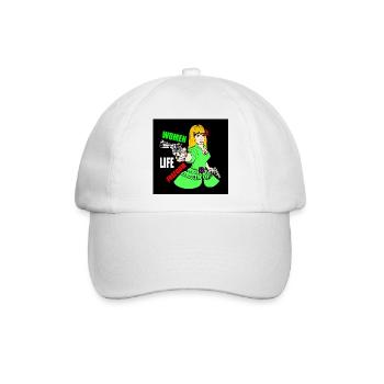 Women life freedom - Baseballkappe - Weiß/Weiß - Vorne