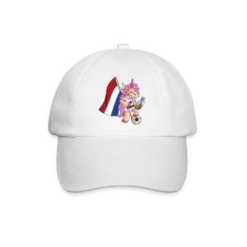Holländer Party Einhorn - Baseballkappe - Weiß/Weiß - Vorne
