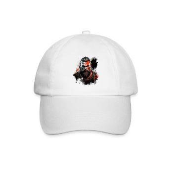 Wikinger Krieger Barbar - Baseballkappe - Weiß/Weiß - Vorne