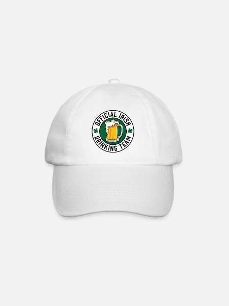 Offizielles Irish Drinking Team - Baseballkappe - Weiß/Weiß