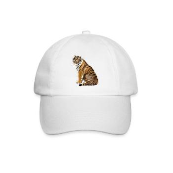 Tiger - Baseballkappe - Weiß/Weiß - Vorne