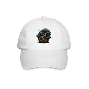 Miniaturbaum - Baseballkappe - Weiß/Weiß - Vorne