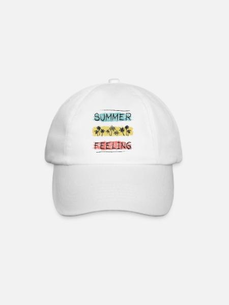 Sommergefühl - Baseballkappe - Weiß/Weiß