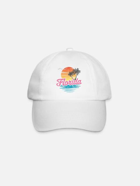 Florida - Baseballkappe - Weiß/Weiß