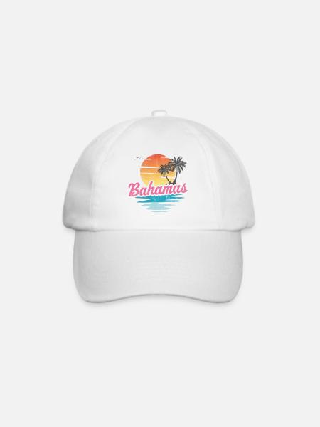 Bahamas - Baseballkappe - Weiß/Weiß