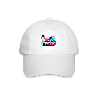 Miami Car 6 - Baseballkappe - Weiß/Weiß - Vorne