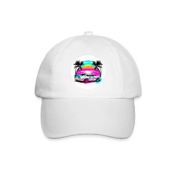 Miami Car 2 - Baseballkappe - Weiß/Weiß - Vorne