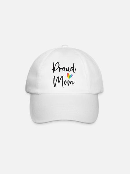 Stolze Mama - Baseballkappe - Weiß/Weiß