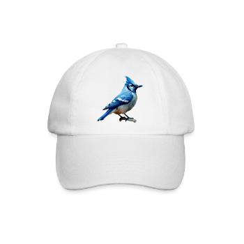 Blauhäher - Baseballkappe - Weiß/Weiß - Vorne