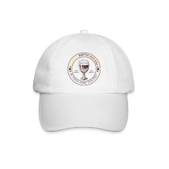 Rothaarige brünette Blondine. Humor Geburtstagsgeschenk - Baseballkappe - Weiß/Weiß - Vorne