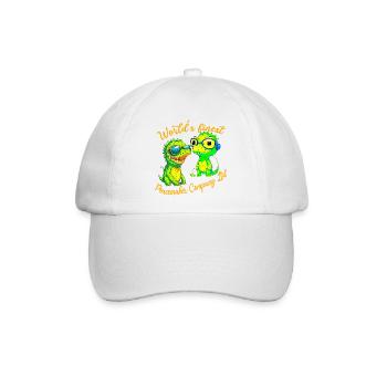 Krokodilbabys stiften Frieden - Baseballkappe - Weiß/Weiß - Vorne