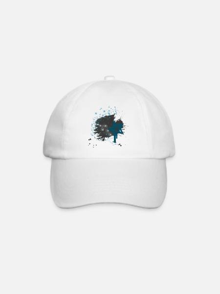 Star - Baseballkappe - Weiß/Weiß