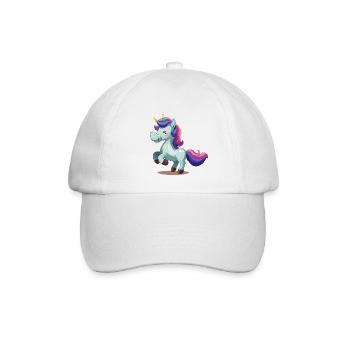 Einhorn - Baseballkappe - Weiß/Weiß - Vorne