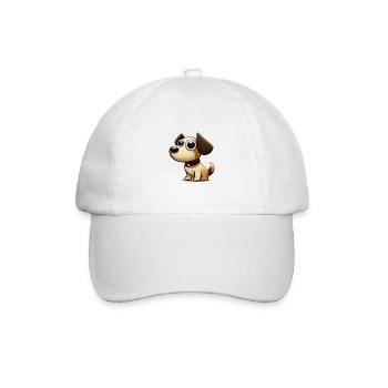 Hunde - Baseballkappe - Weiß/Weiß - Vorne