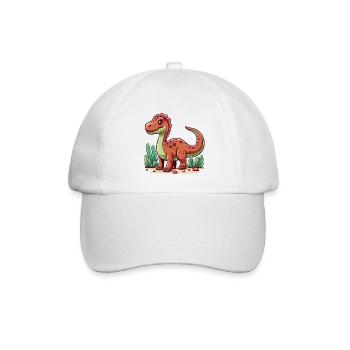 Dinosaurier - Baseballkappe - Weiß/Weiß - Vorne