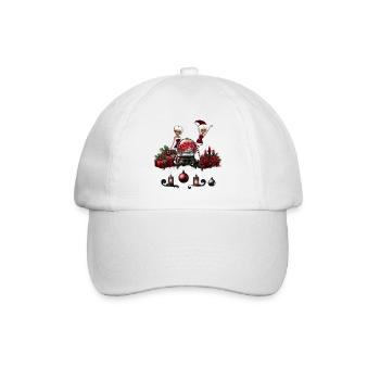 Wunderbare dunkle Weihnachtszeit. - Baseballkappe - Weiß/Weiß - Vorne