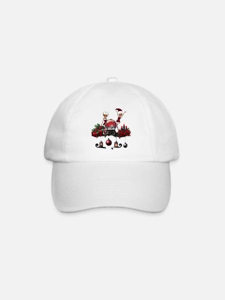 Wunderbare dunkle Weihnachtszeit. - Baseballkappe - Weiß/Weiß