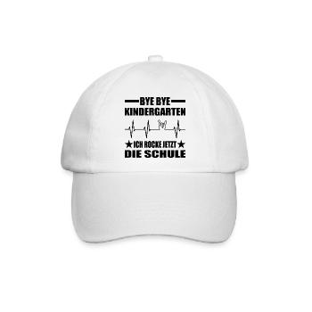 Einschulung - Baseballkappe - Weiß/Weiß - Vorne