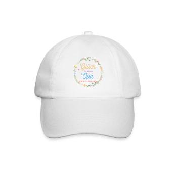 Glück ist, einen OPI wie dich zu haben ! - Baseballkappe - Weiß/Weiß - Vorne