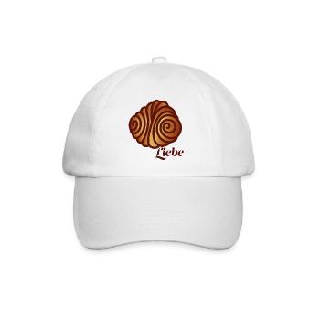 Franzbrötchen - Baseballkappe - Weiß/Weiß - Vorne