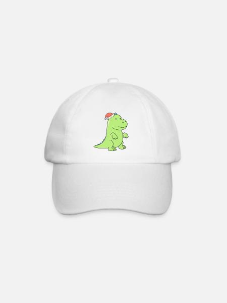 ein kleiner Dino ist verliebt - Baseballkappe - Weiß/Weiß