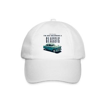 Oldtimer Zeitalter Nostalgie Design - Baseballkappe - Weiß/Weiß - Vorne