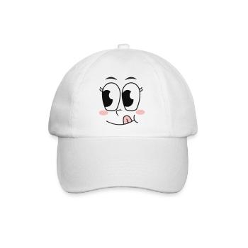 Gesicht - Baseballkappe - Weiß/Weiß - Vorne
