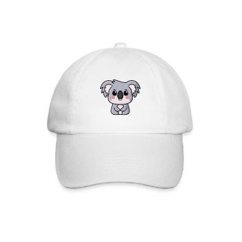 Kawaii Koala! Schau, was für ein Schatz - Baseballkappe - Weiß/Weiß - Vorne