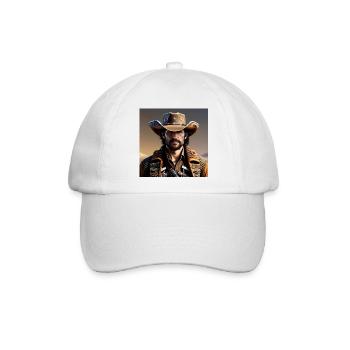 Cowboy - Baseballkappe - Weiß/Weiß - Vorne