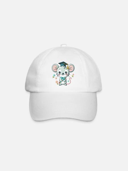 Absolventen Wundermaus - Baseballkappe - Weiß/Weiß