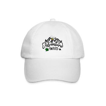 Das Abenteuer wartet auf Sie - Baseballkappe - Weiß/Weiß - Vorne