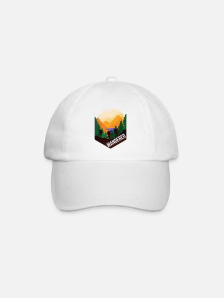 Wanderer - Baseballkappe - Weiß/Weiß