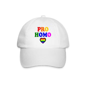 Pro homo - Baseballkappe - Weiß/Weiß - Vorne