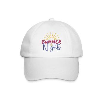 Sommernächte - Baseballkappe - Weiß/Weiß - Vorne