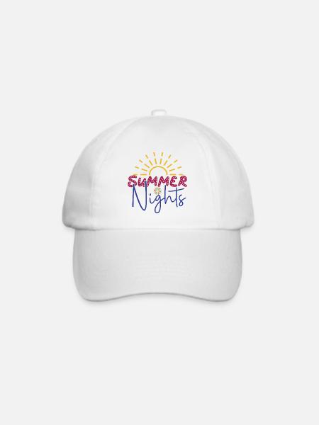 Sommernächte - Baseballkappe - Weiß/Weiß