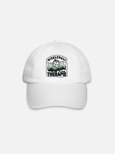 Pickleball Therapie Schläger Freizeitsport - Baseballkappe - Weiß/Weiß