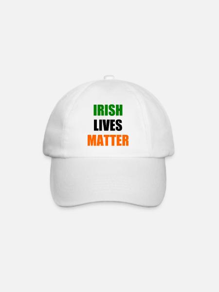 Irish lives matter - Baseballkappe - Weiß/Weiß