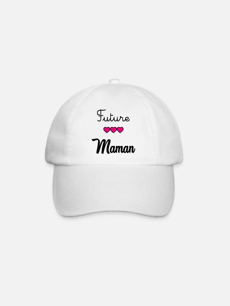 WERDENDE MAMA - Baseballkappe - Weiß/Weiß