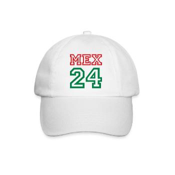 Mexico Mexiko - Baseballkappe - Weiß/Weiß - Vorne