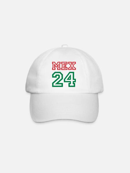 Mexico Mexiko - Baseballkappe - Weiß/Weiß