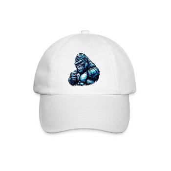 Gorilla - Baseballkappe - Weiß/Weiß - Vorne