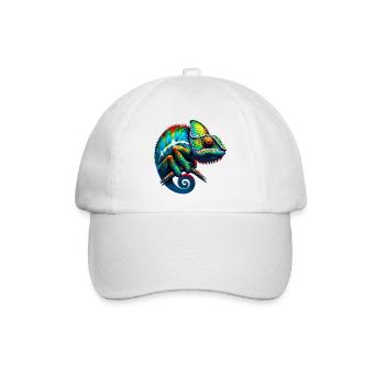 Chamäleon - Baseballkappe - Weiß/Weiß - Vorne