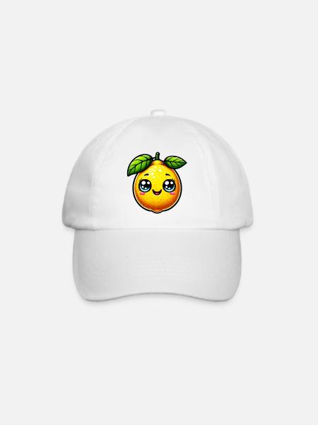 Zitrone Zitronen - Baseballkappe - Weiß/Weiß