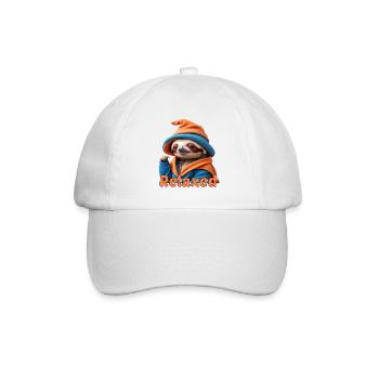 Faultier - Baseballkappe - Weiß/Weiß - Vorne