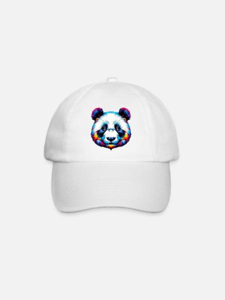 Panda - Baseballkappe - Weiß/Weiß