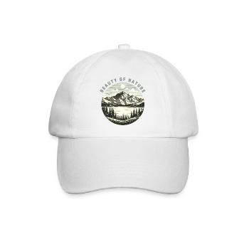 Berge Jahrgang - Baseballkappe - Weiß/Weiß - Vorne