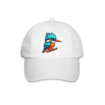 Eisvogel - Baseballkappe - Weiß/Weiß - Vorne