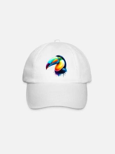 Tukan - Baseballkappe - Weiß/Weiß