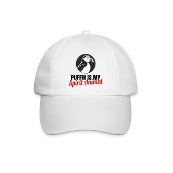 Papageientaucher Küstenvögel Papageientaucher - Baseballkappe - Weiß/Weiß - Vorne
