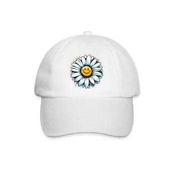 Gänseblümchen - Baseballkappe - Weiß/Weiß - Vorne